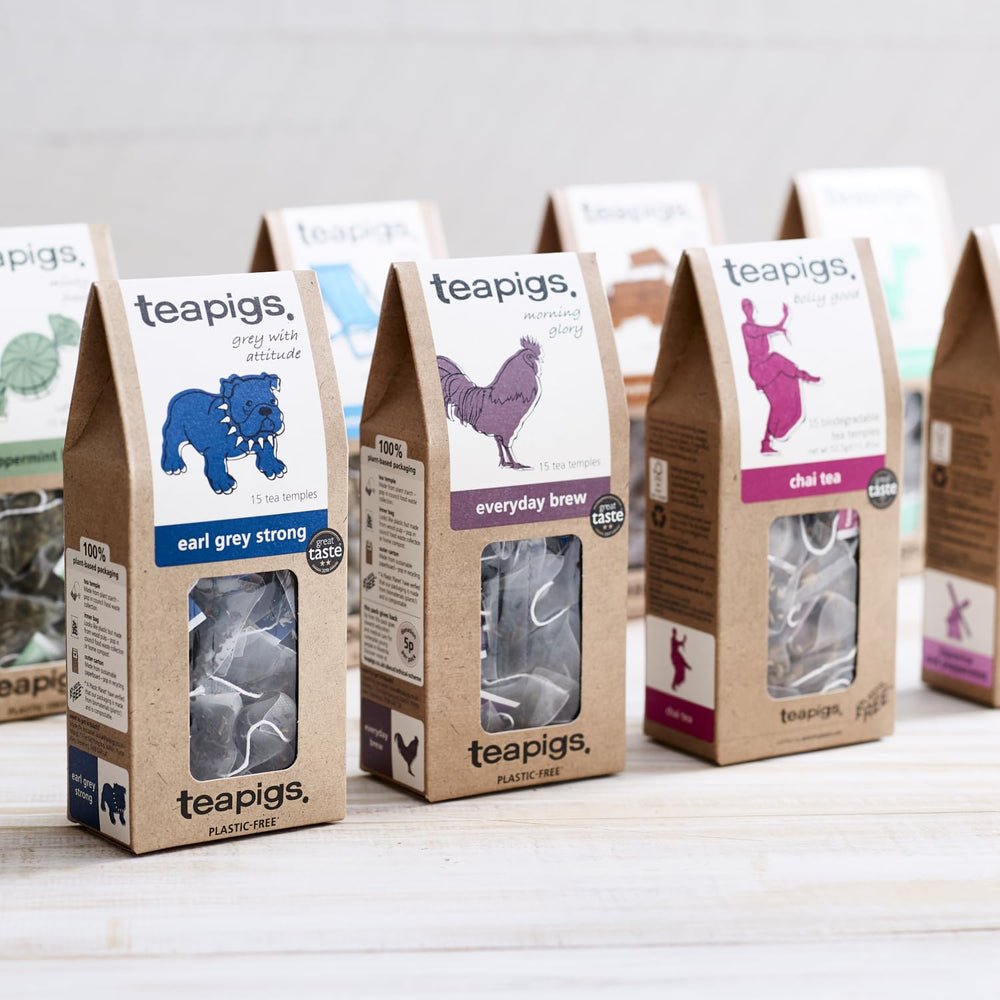 Teapigs peppermint tea offering a soothing, caffeine-free moment