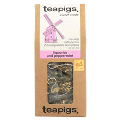 Teapigs Liquorice and Peppermint pack front with inviting aroma for a relaxing ritual.