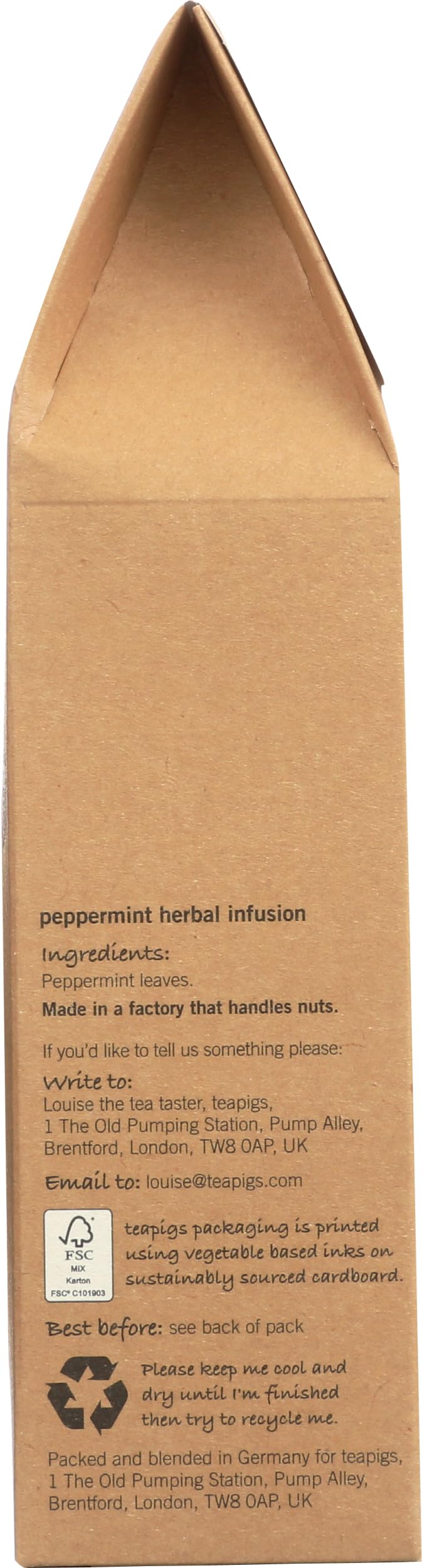 teapigs Peppermint Leaves Ice Glass highlights cooling mint for refreshing iced tea.