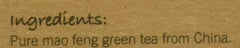 teapigs Tea Green Mao Feng tea leaves closeup showcases fresh peach and apricot notes.