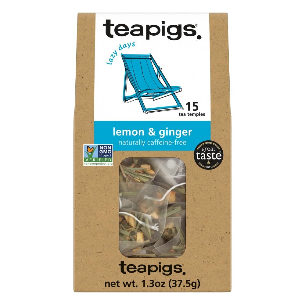teapigs tea lemon and ginger cup hero: bright citrus aroma enhances afternoon tea