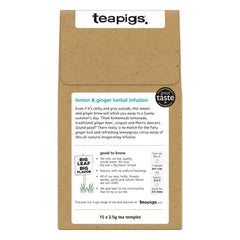 teapigs tea lemon and ginger lemon-wedges: sunny citrus brightness to lift your mood