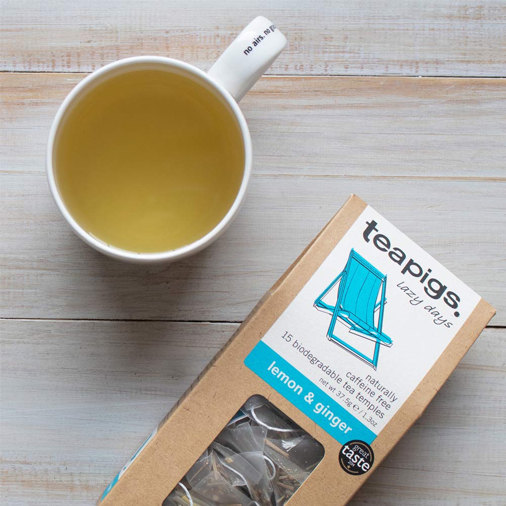 teapigs whole leaves ginger lemon tea bags deliver richer flavor