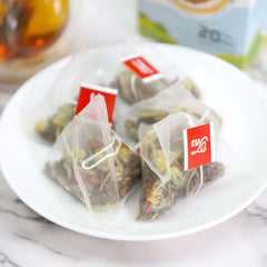 TEARELAE herbal blend with burdock root and goji berries in a clear bottle.