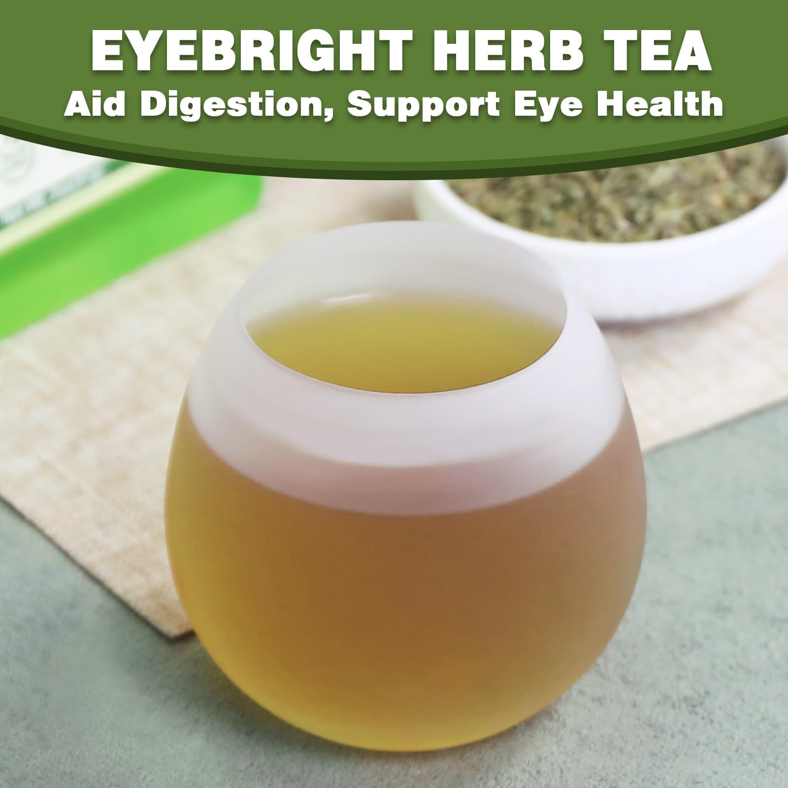 TEARELAE eyebright antioxidants in a cup may support daily wellness.