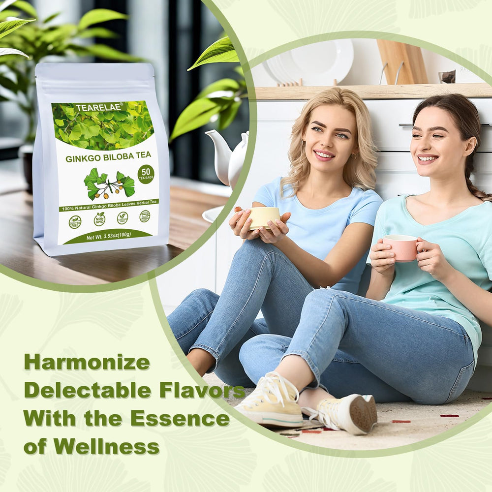 TEARELAE Ginkgo Biloba Tea Bags on shelf emphasize organized display