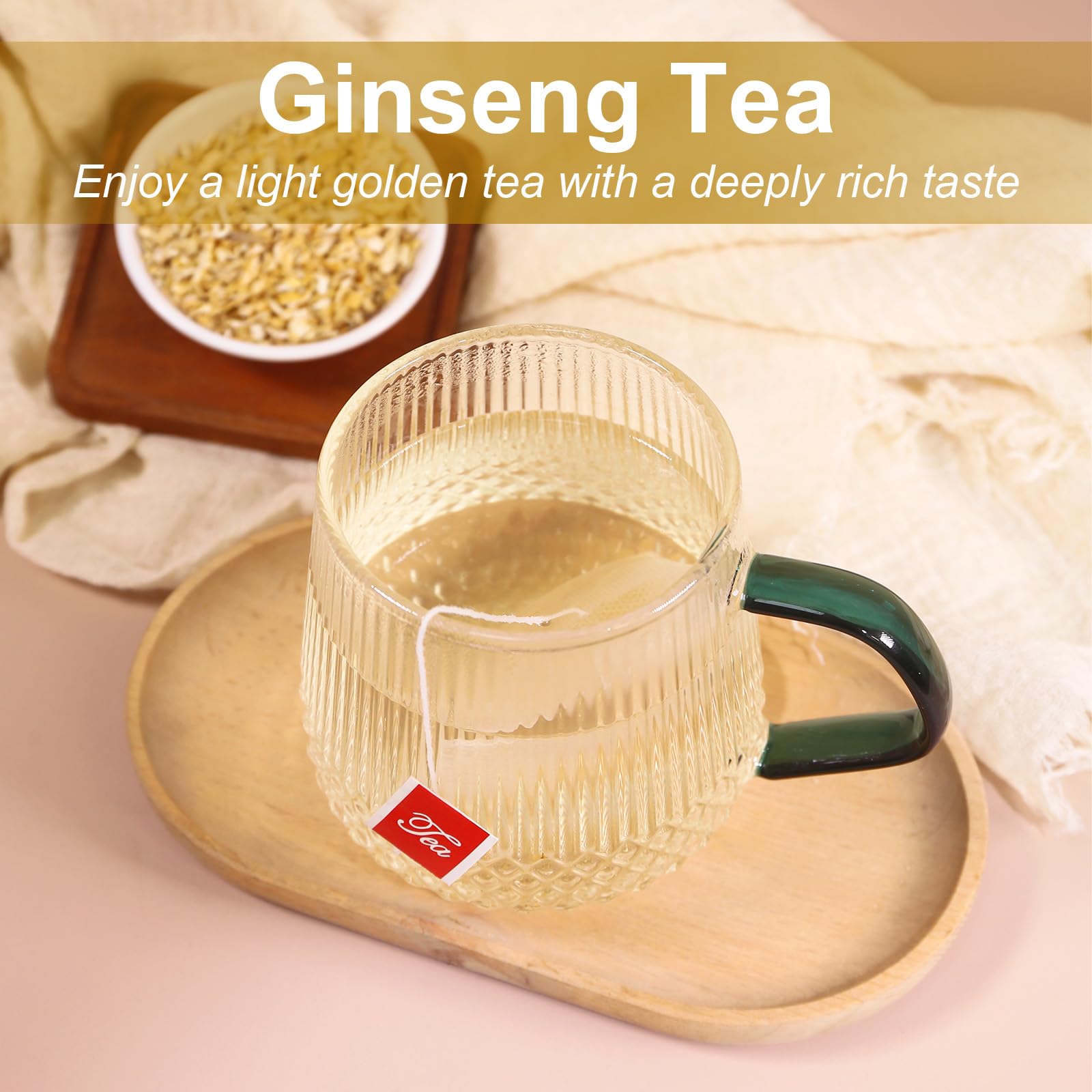 TEARELAE ginseng tea resealable bag preserves flavor from first to last cup