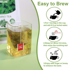 TEARELAE iced oregano tea being poured on a warm day
