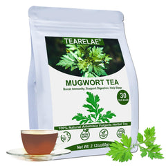 TEARELAE Mugwort Tea packaging ready to brew for a quick ritual.