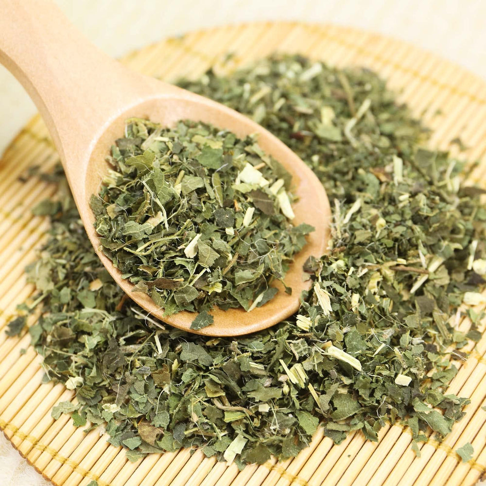 TEARELAE nettle tea pack front emphasizing convenience and 50-count value.