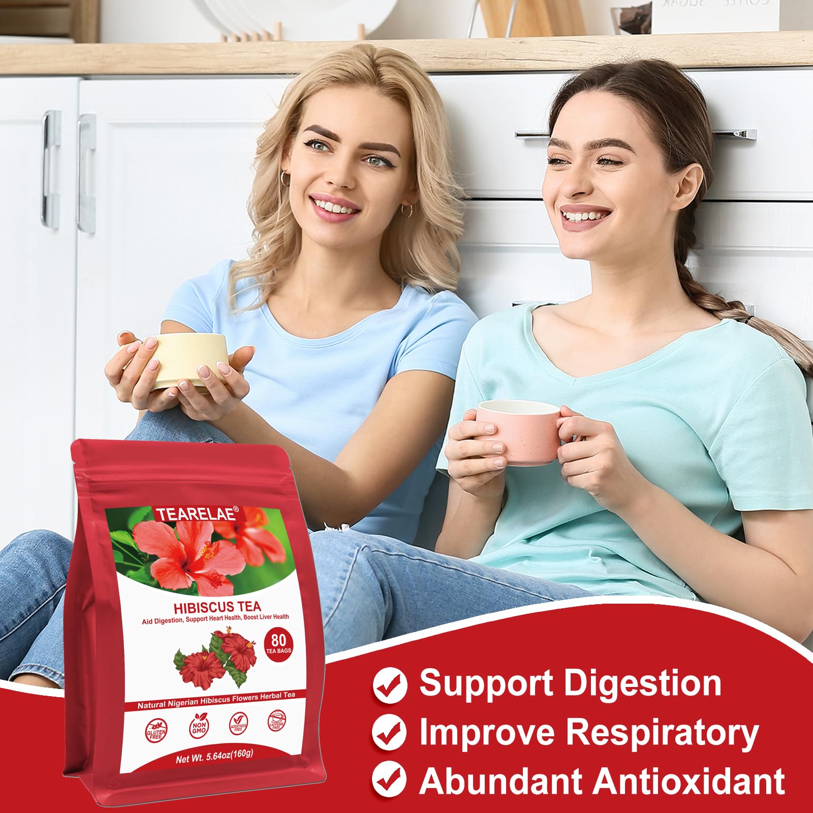 TEARELAE non-GMO hibiscus tea for natural daily rituals