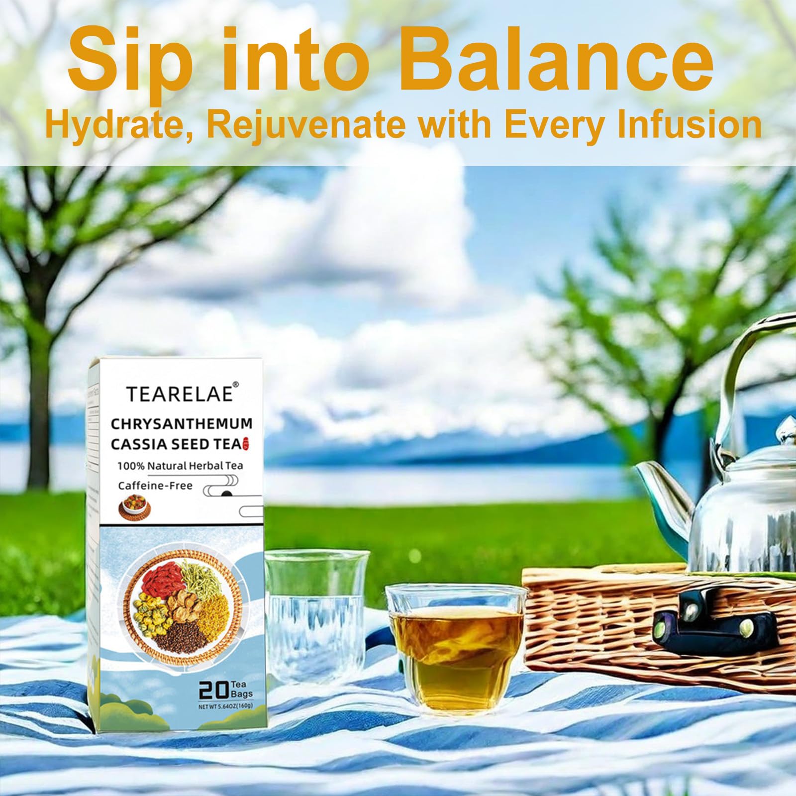 TEARELAE orange peel and osmanthus notes add a fragrant, refreshing scent.