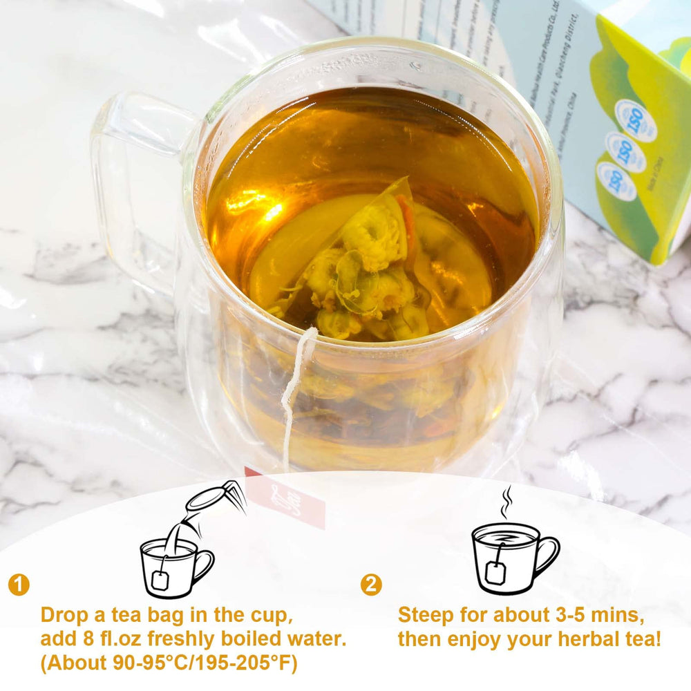 TEARELAE recyclable bottle holds 20 tea bags for easy sharing.