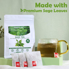 TEARELAE tea brewing in a cup with calming aroma and smooth taste