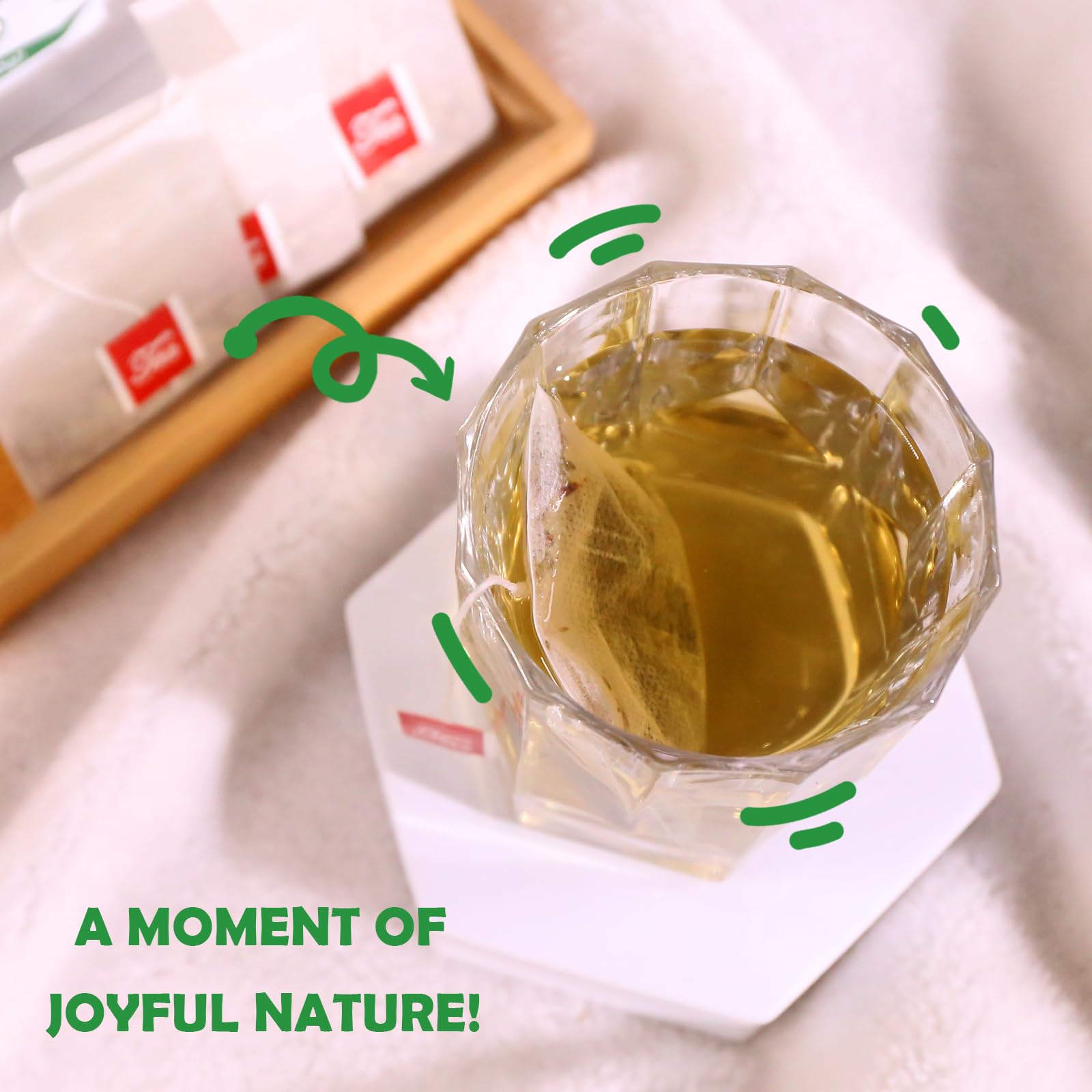 TEARELAE tea bag strings bonded ultrasonically preserve taste