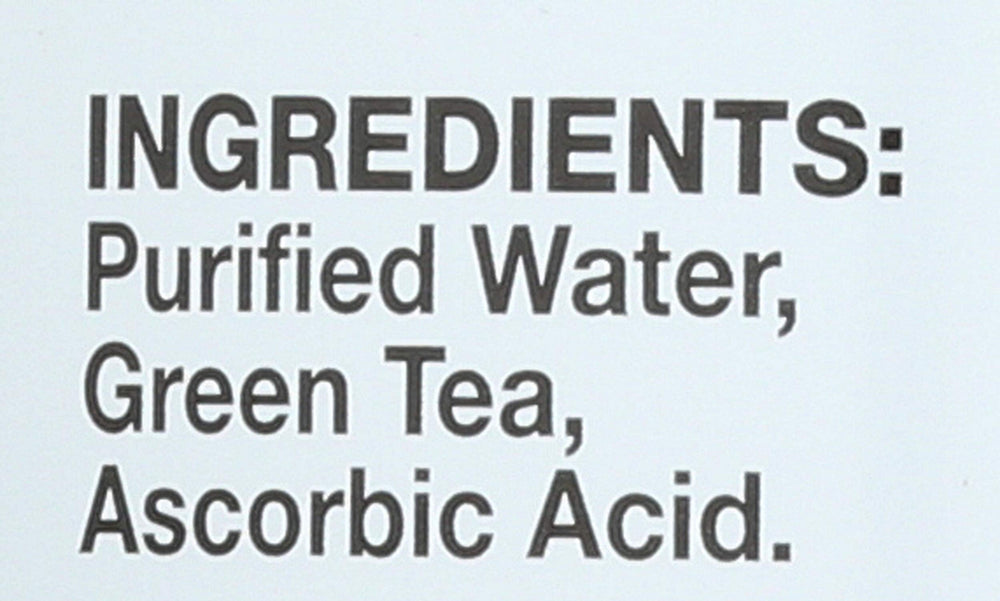 Tea's Tea Sencha Shot packaging origin features purified water and premium leaves.