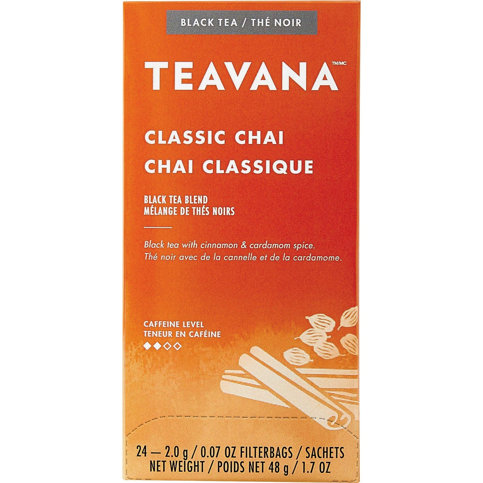 Teavana Classic Chai tea steeping for a rich, balanced cup.