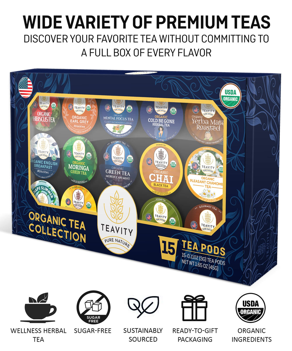 Teavity Earl Grey Tea Pods offer bright bergamot aroma for a refreshing afternoon.