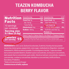 TEAZEN Berry Kombucha dissolves in water within seconds.