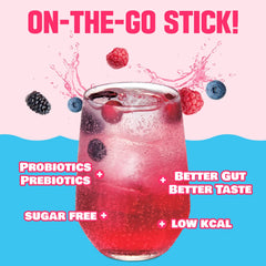 TEAZEN Berry Kombucha on-the-go pack ideal for workouts.