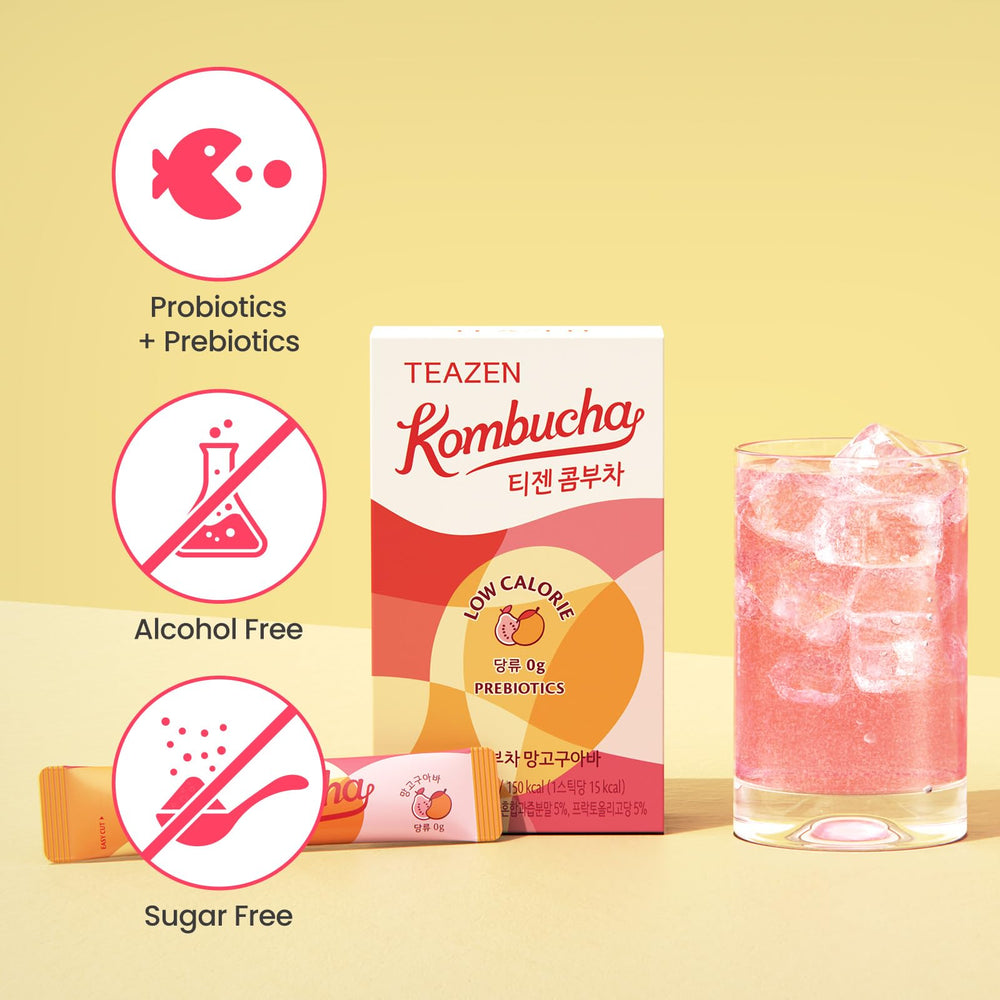 TEAZEN served with fruit and sparkling water for a refreshing treat.