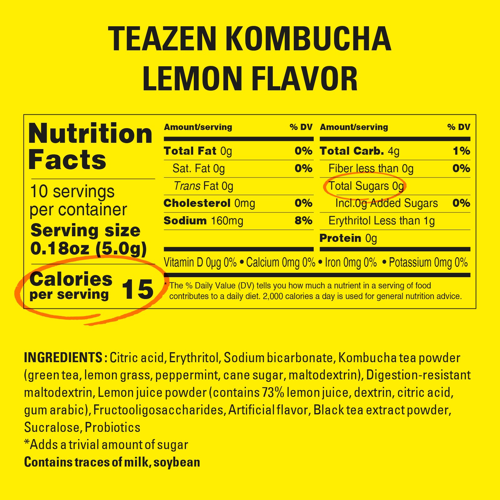 A prepared glass of TEAZEN Lemon Kombucha with light effervescence.