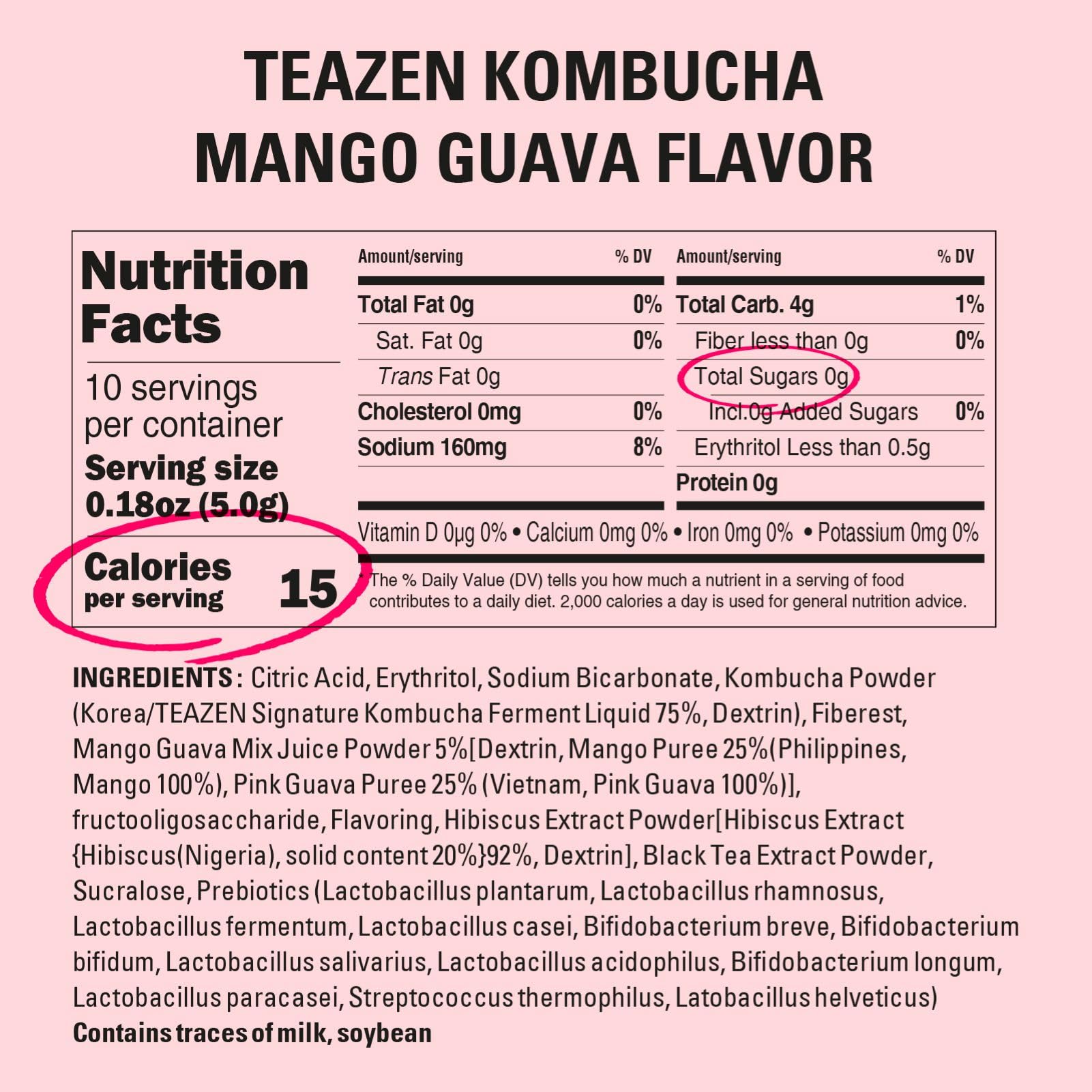 TEAZEN on-the-go packet dissolving rapidly into cold water.