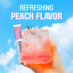 TEAZEN Peach flavor powder with hibiscus for a fruity aroma