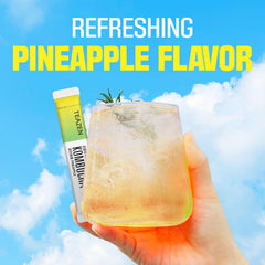 TEAZEN Pineapple powder dissolving in seconds in cold water