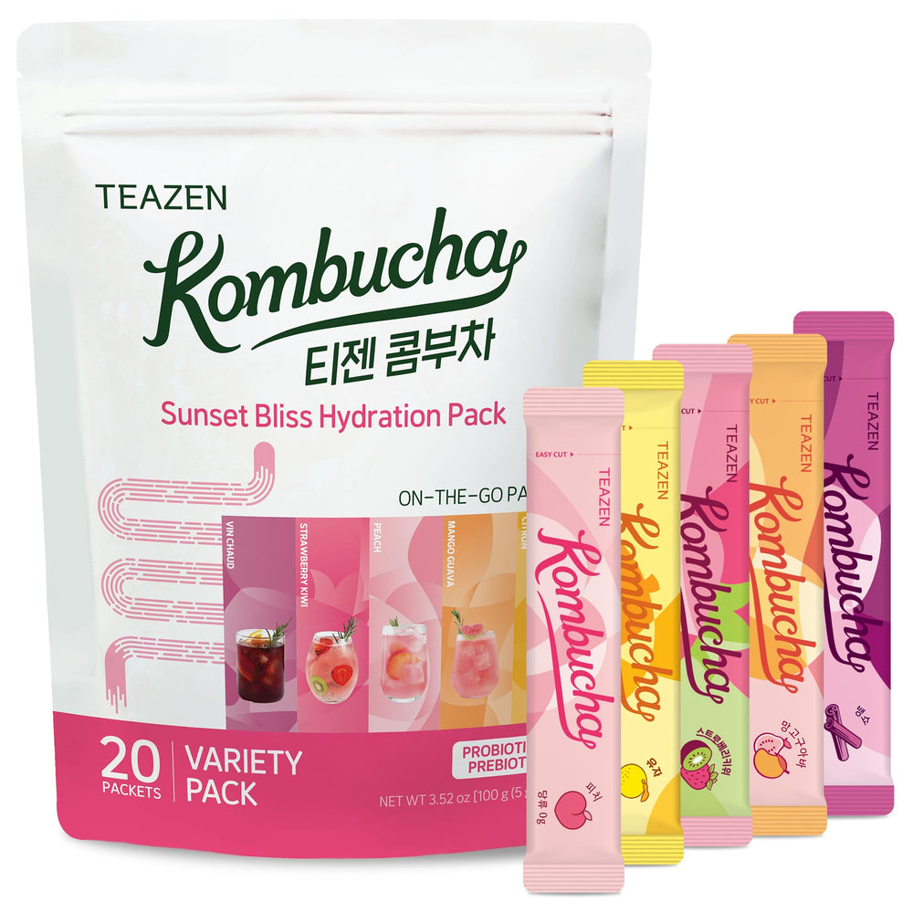 TEAZEN Sunset Bliss Pack front view for on-the-go hydration