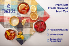 Teazzers USA-made green tea bags emphasize domestic sourcing.
