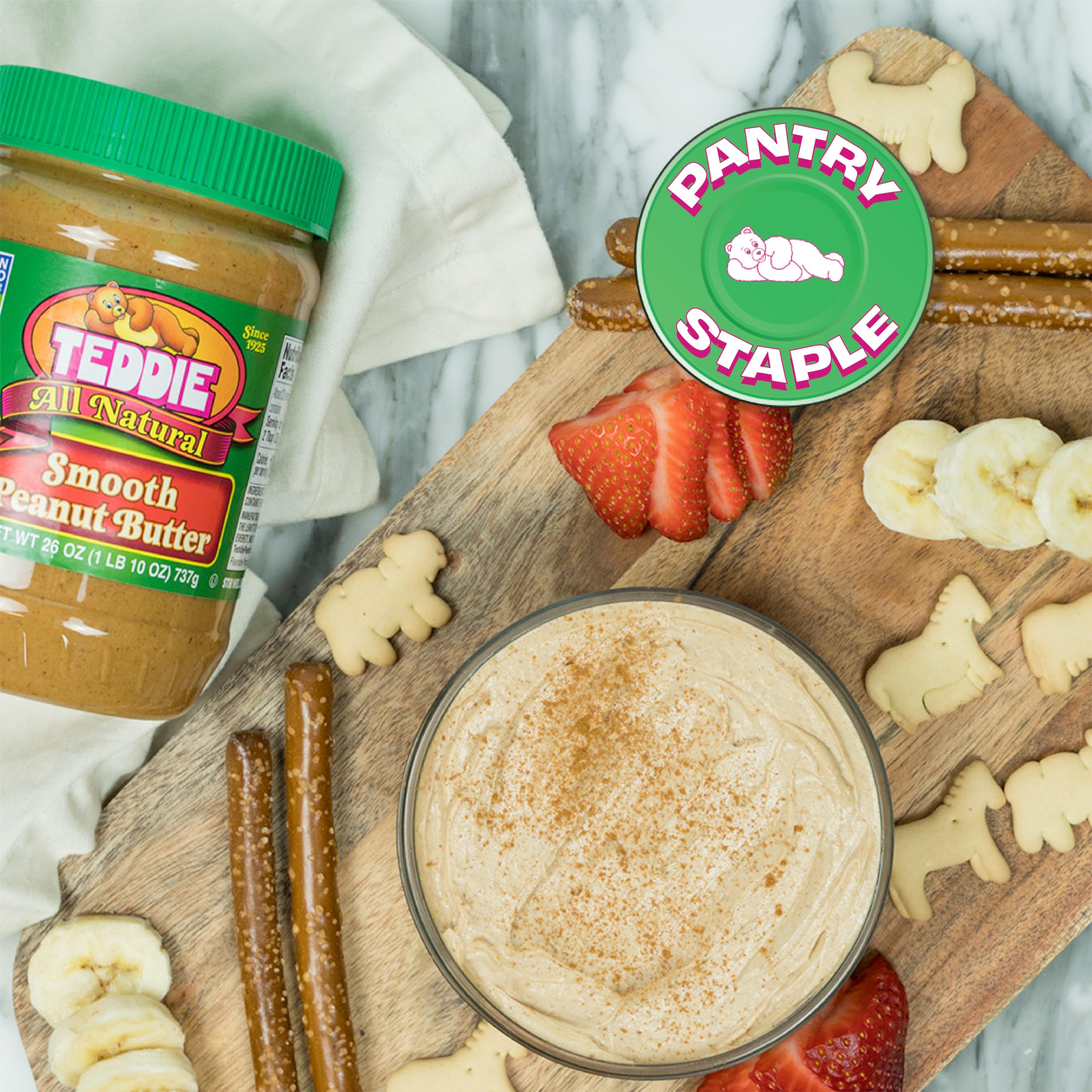 Teddie vegan-friendly option for plant-based snacks.