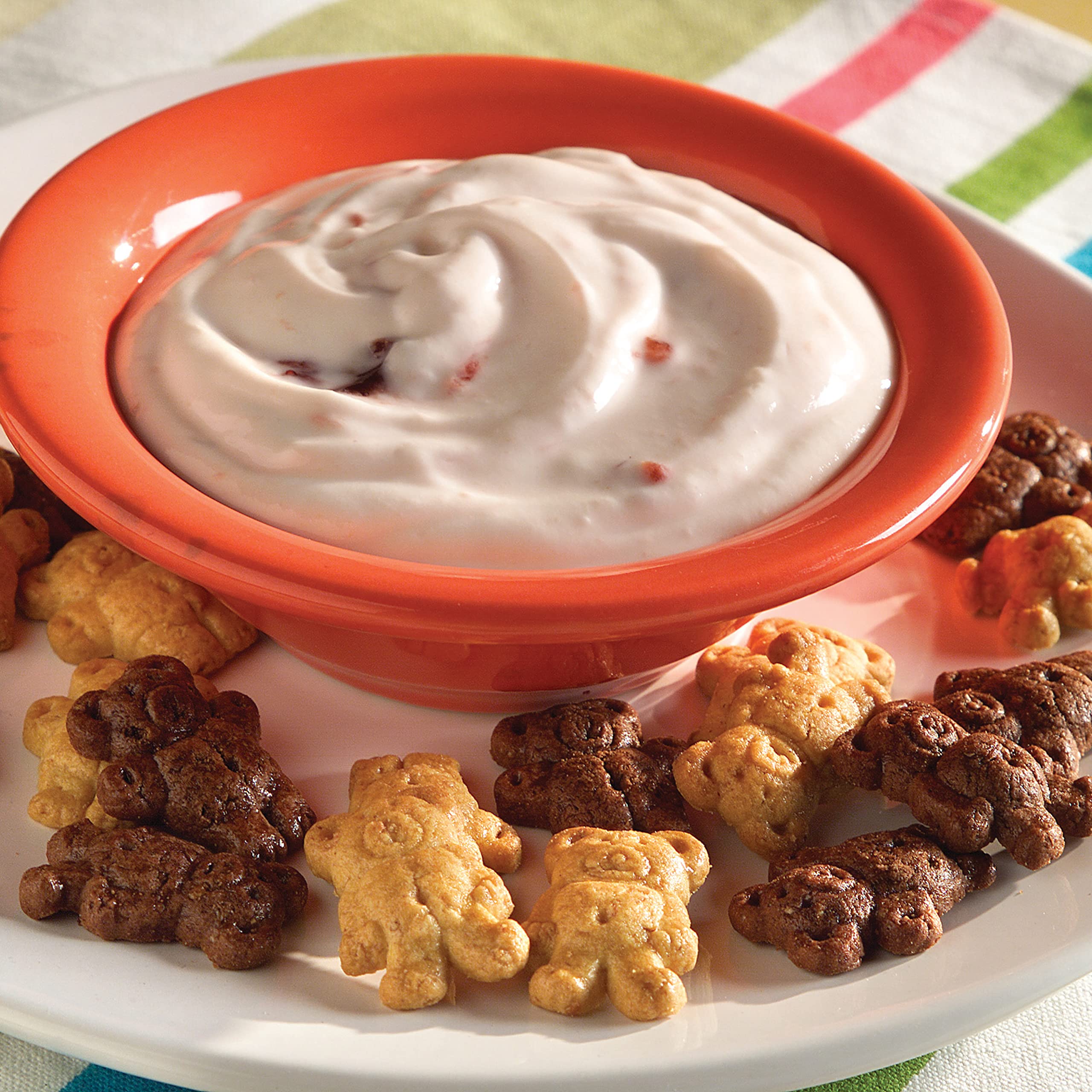 Teddy Grahams Cinnamon kids snack time image highlighting bite-sized fun.
