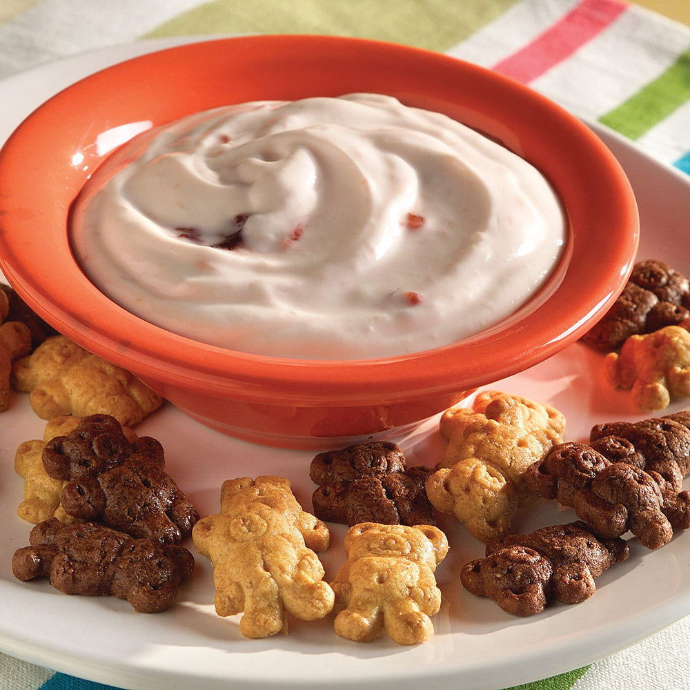 Teddy Grahams Cinnamon kids snack time image highlighting bite-sized fun.