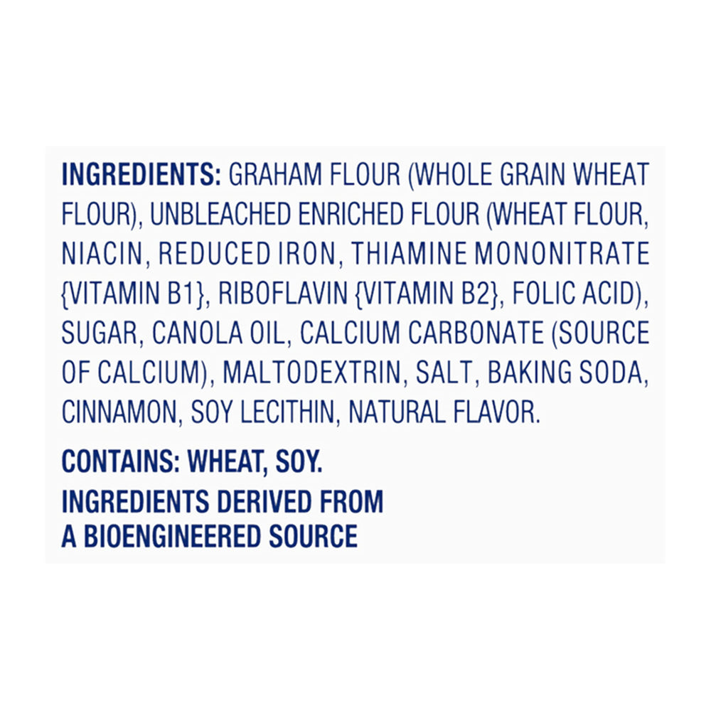 Teddy Grahams Cinnamon serving size visuals for family portions.