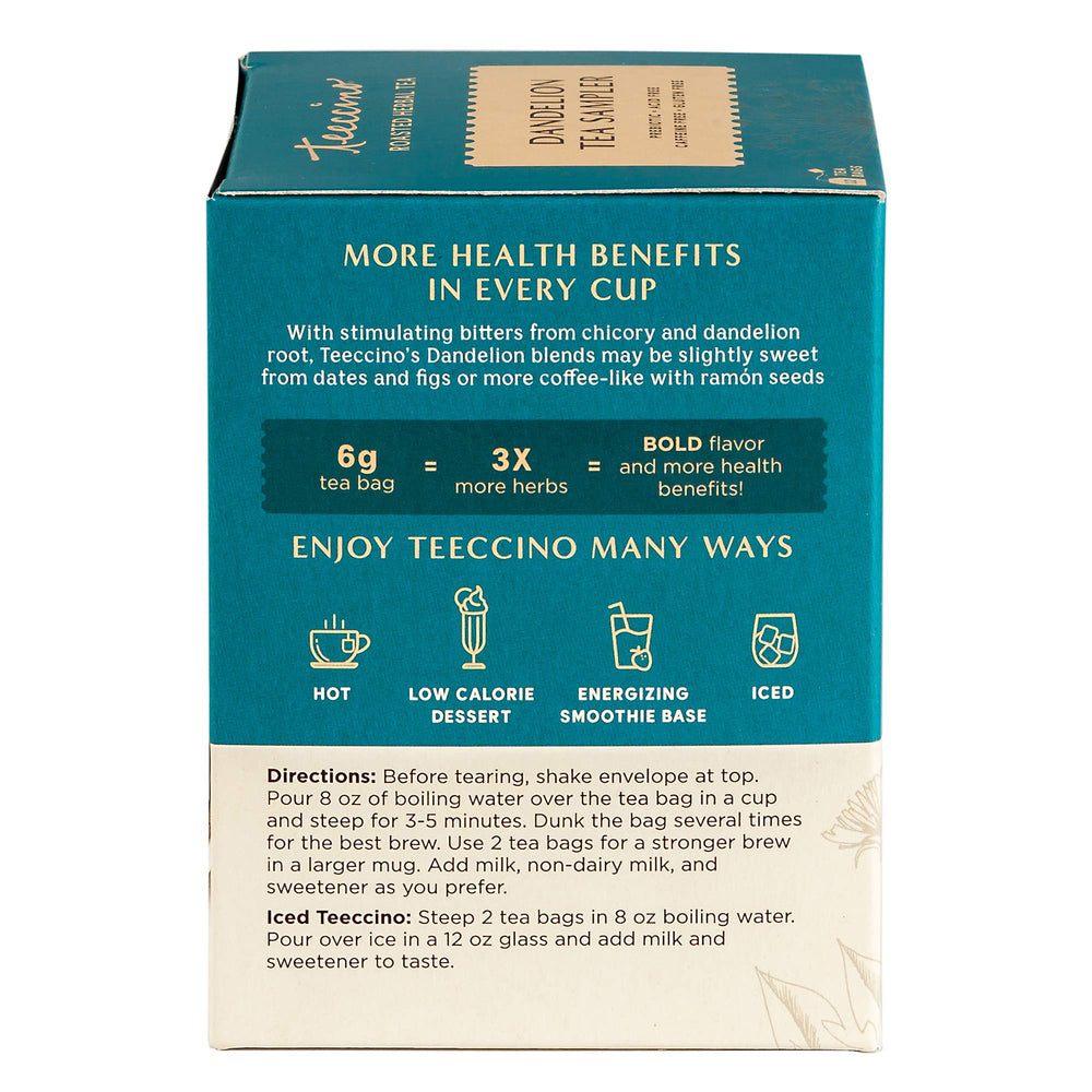 Teeccino mocha mint bag with chocolate-mint aroma and balance