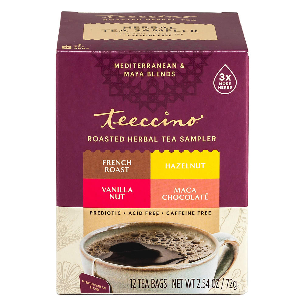 Teeccino hot and iced serving idea with a ready-to-pour cup