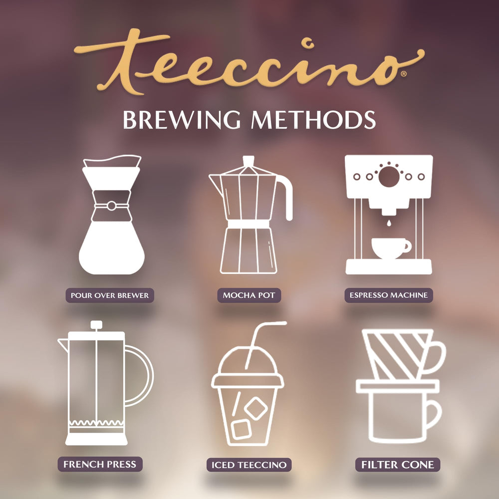 Teeccino Maple Pecan Tea ingredients image highlights chicory inulin prebiotic.