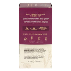 Teeccino Snickerdoodle Herbal Tea box with tea bags on display for shoppers