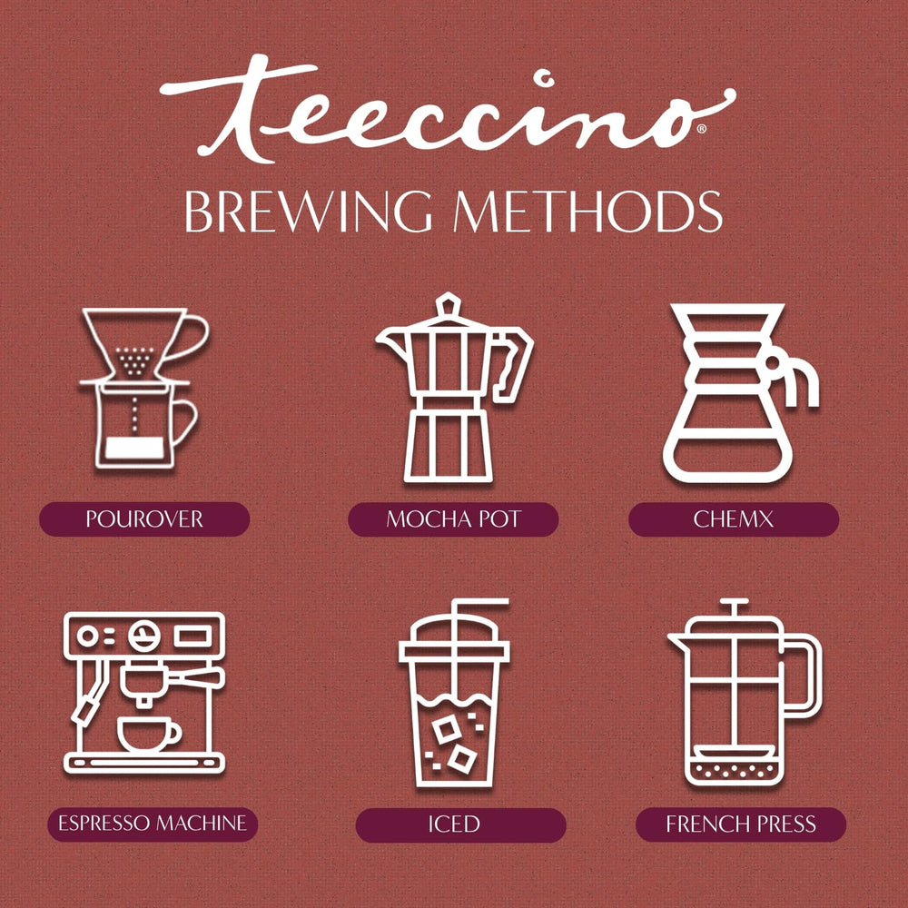 Teeccino all-purpose grind ready for any brewer for latte-style beverages