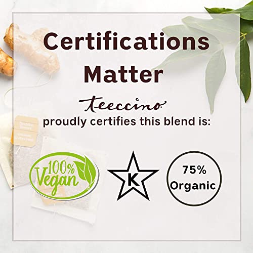 Teeccino Vanilla Nut Chicory Coffee caffeine-free option suitable for any time.