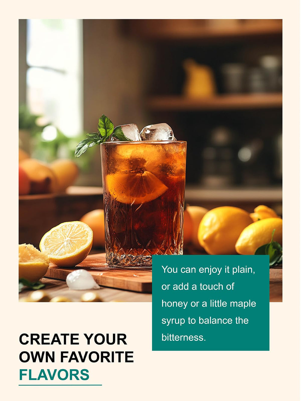 TeeLux dandelion tea brew in a cup inviting a soothing, caffeine-free moment.