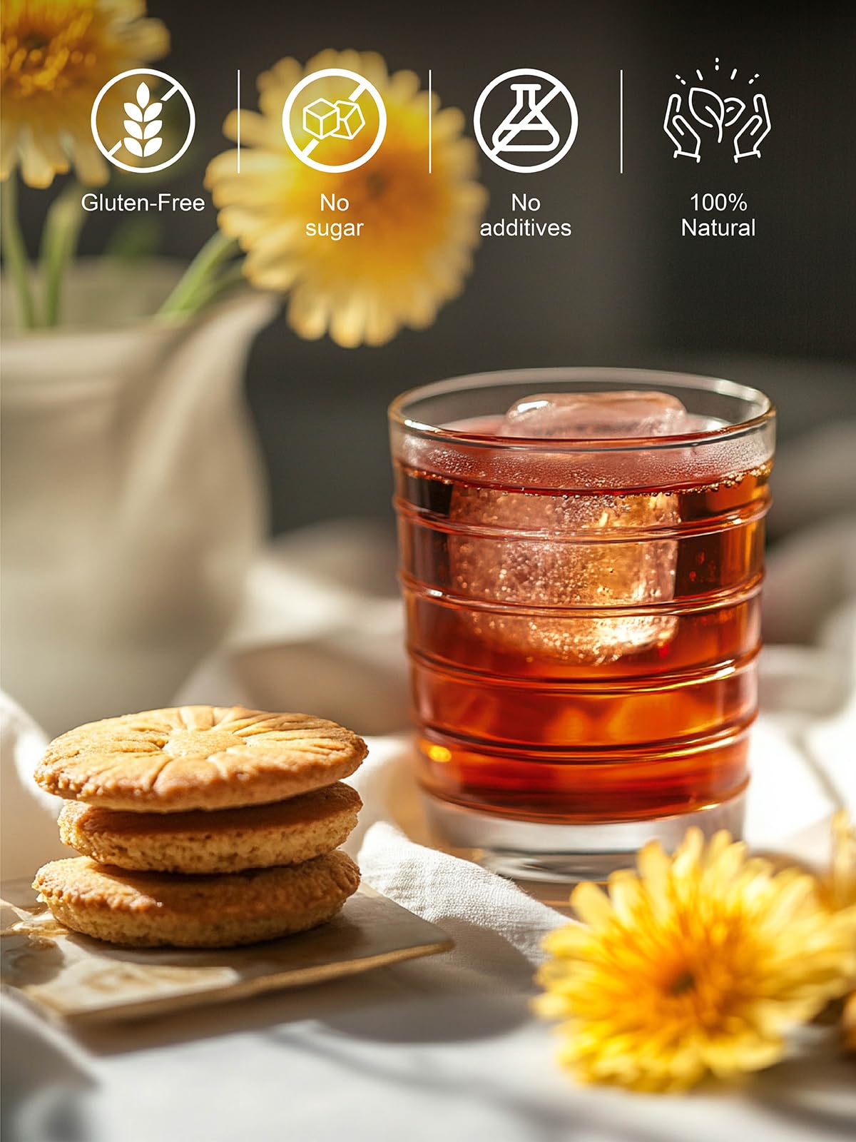 TeeLux dandelion tea packaging highlights eco-friendly bags for a sustainable choice.