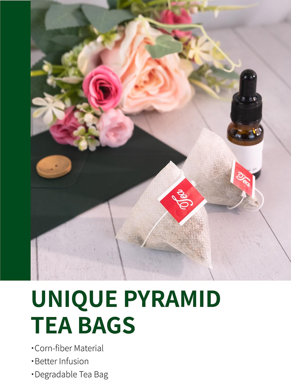TeeLux yerba mate tea bag in hot water offers a comforting, energizing start