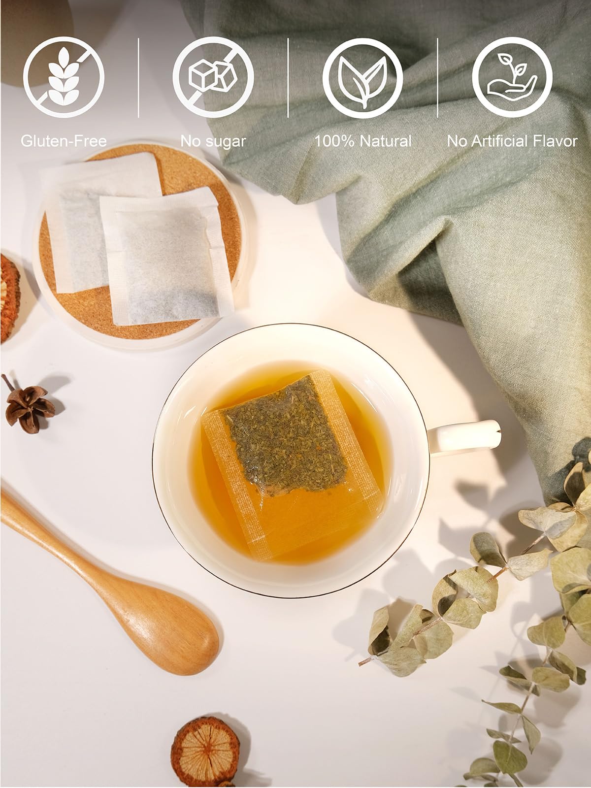 TeeLux natural and fresh Sencha with no added flavors