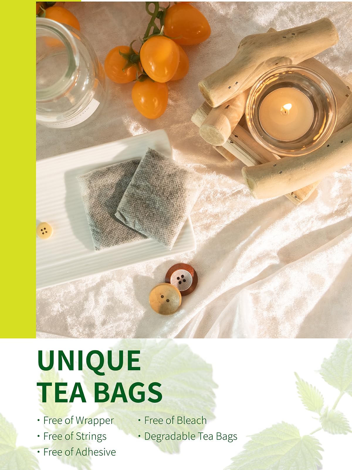 TeeLux corn fiber tea bags reflect eco-conscious packaging