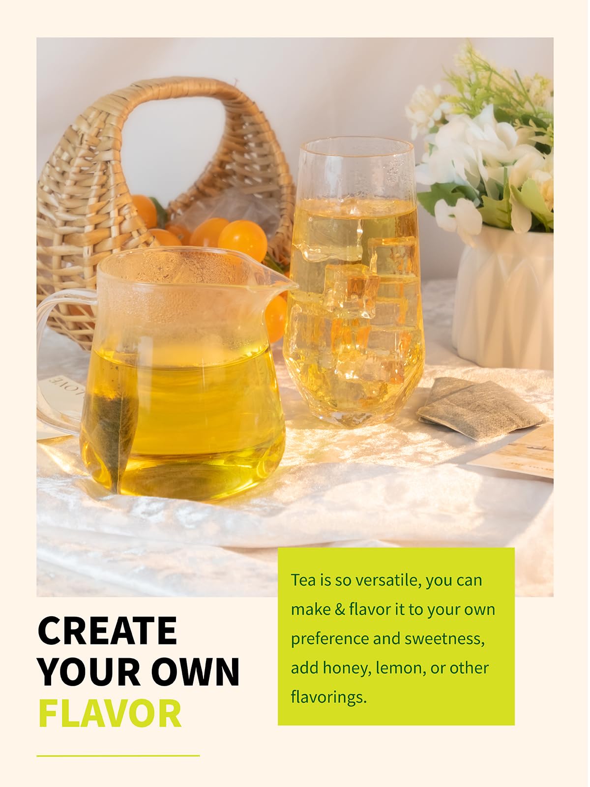 TeeLux resealable kraft pouch keeps nettle tea fresh between brews