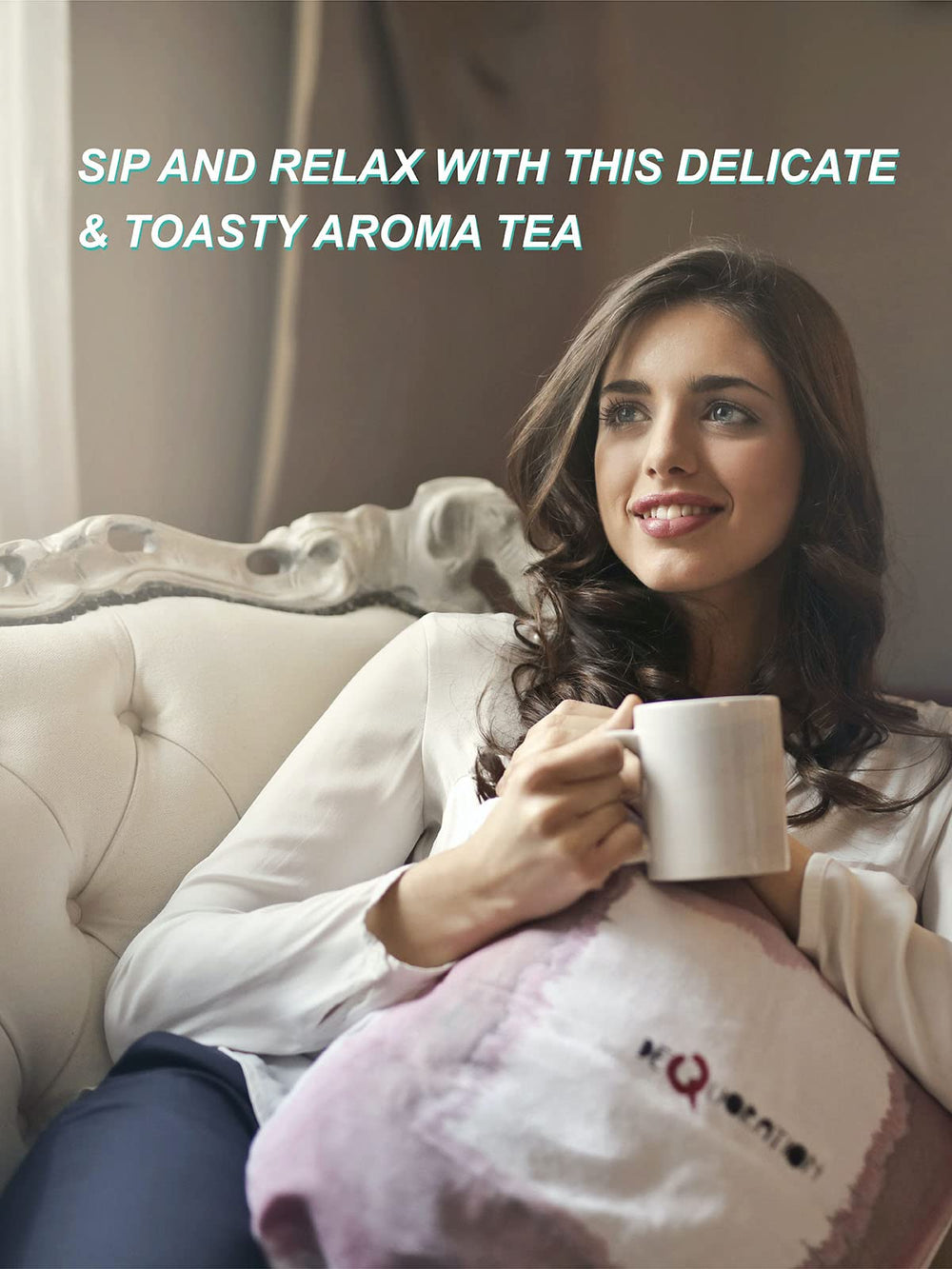 Teelux roasted dandelion root tea bags non-GMO, fiber-based packaging.