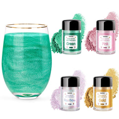 TEENTHY edible glitter gold jar adds sparkling color to cakes and cocktails.