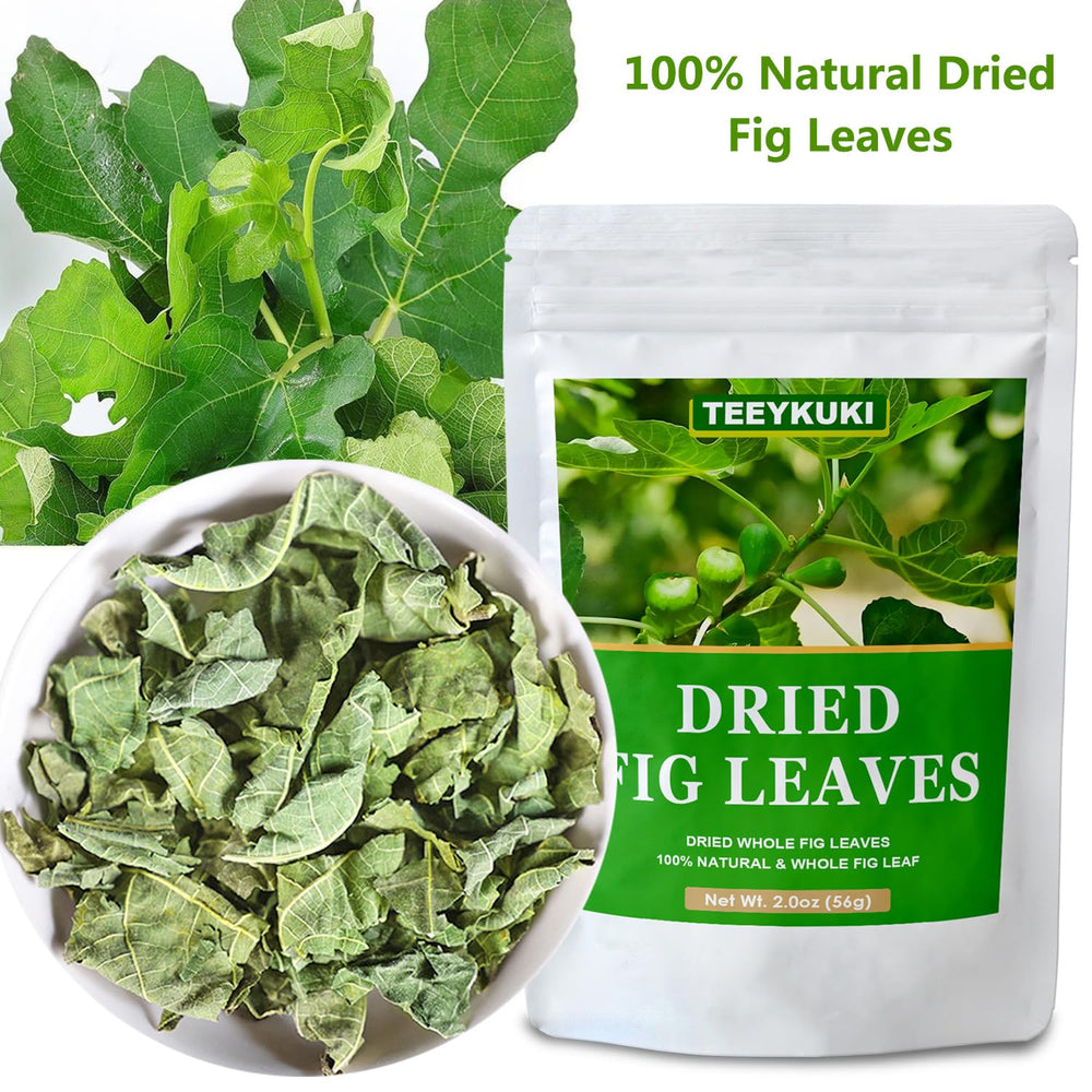 Teeyuki sun-dried fig leaves for loose-leaf tea infusion
